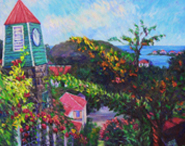 View Down Clock Tower Steps